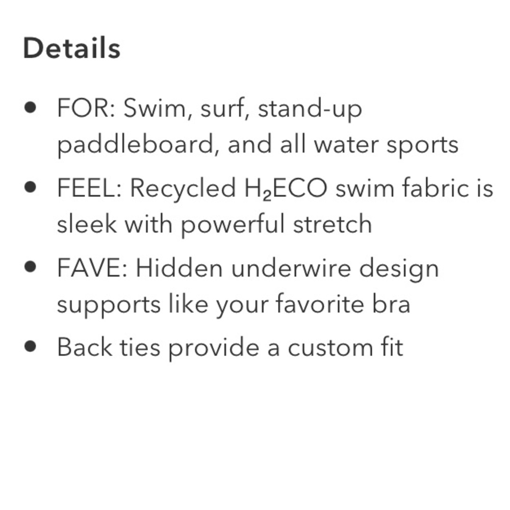 NWT Athleta Bra Cup Halter Bikini Swim Top | Yacht Blue - Picture 7 of 10